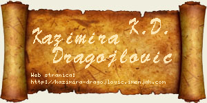 Kazimira Dragojlović vizit kartica